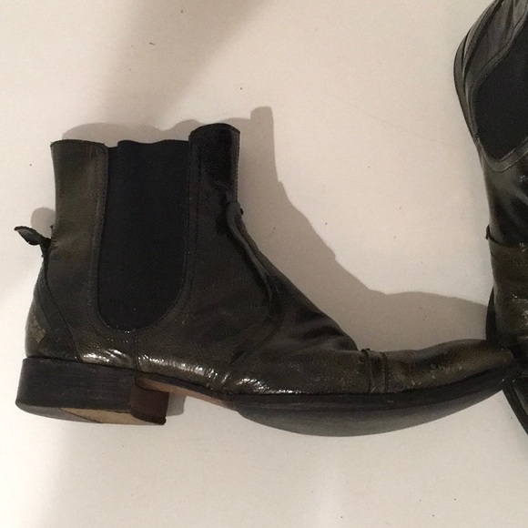 Just Cavalli mens 9 grey patent leather - Picture 3 of 6